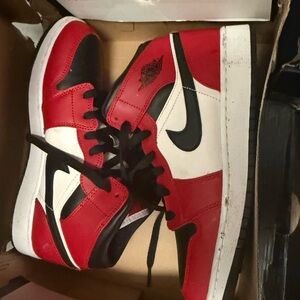 Jordan Kids Sneakers Red Black White